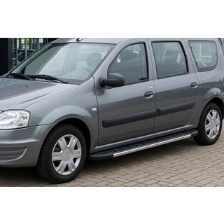 Боковые Подножки Duru (2 шт., Алюминий) Lada Largus 2012- гг. фото 1