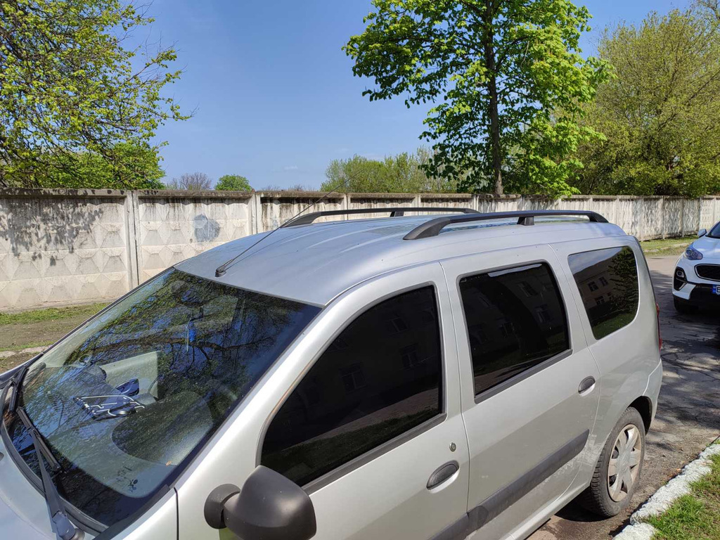 Рейлінги чорні Металеві ніжки для Lada Largus 2012- рр - фото 2