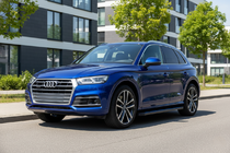 Audi Q5 2017-2025 гг. Боковые Подножки Maya Blue (2 шт., Алюминий) фото 1