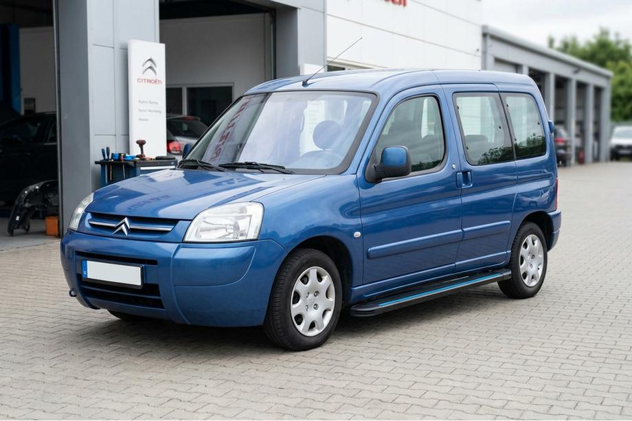 Citroen Berlingo 1996-2008 гг. Боковые Подножки Maya Blue (2 шт., Алюминий) Фото 1