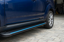 Citroen C-Crosser 2007-2013 гг. Боковые Подножки Maya Blue (2 шт., Алюминий) фото 1