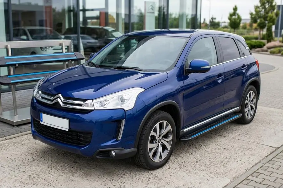 Citroen C-4 Aircross 2012-2017 гг. Боковые Подножки Maya Blue (2 шт., Алюминий) Фото 1