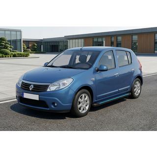 Боковые Подножки Maya Blue (2 шт., Алюминий) Dacia Sandero 2007-2013 гг. фото 1