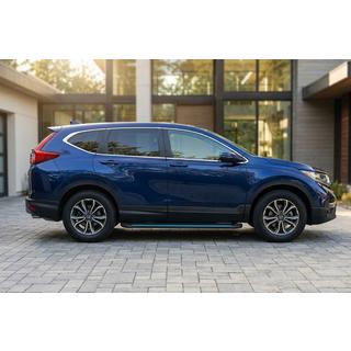 Боковые Подножки Maya Blue (2 шт., Алюминий) Honda CRV 2017-2022 гг. фото 1