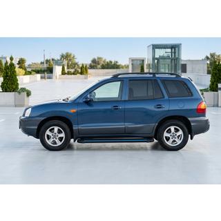 Боковые Подножки Maya Blue (2 шт., Алюминий) Hyundai Santa Fe 1 2000-2006 гг. фото 1