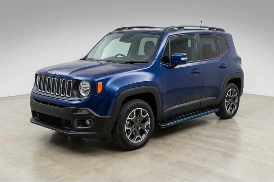 Jeep Renegade 2014- гг. Боковые Подножки Maya Blue (2 шт., Алюминий) Image