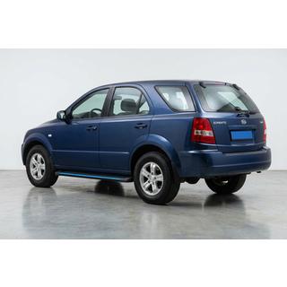 Боковые Подножки Maya Blue (2 шт., Алюминий) Kia Sorento I BL 2002-2009 гг. фото 1