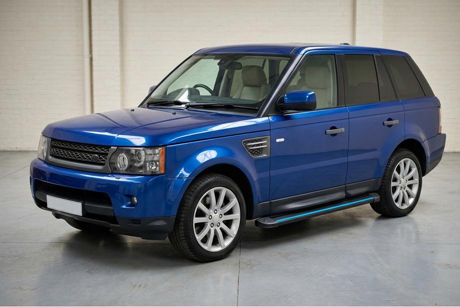 Range Rover Sport 2005-2013 гг. Боковые Подножки Maya Blue (2 шт., Алюминий) Фото 1
