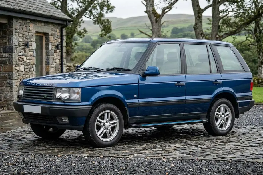 Range Rover II P38A 1997-2002 гг. Боковые Подножки Maya Blue (2 шт., Алюминий) Фото 1