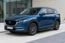 Mazda CX-5 2017–2025 гг. Боковые Подножки Maya Blue (2 шт., Алюминий) фото 1