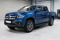 Mercedes X class 2017-2020 гг. Боковые Подножки Maya Blue (2 шт., Алюминий) фото 1