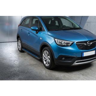 Боковые Подножки Maya Blue (2 шт., Алюминий) Opel Crossland X 2017-2024 гг. фото 1