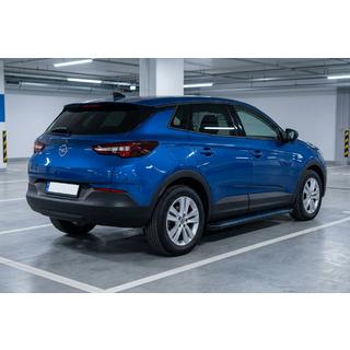 Боковые Подножки Maya Blue (2 шт., Алюминий) Opel Grandland X 2017- гг. фото 1