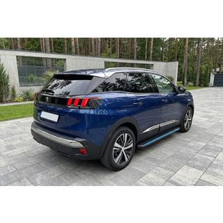 Боковые Подножки Maya Blue (2 шт., Алюминий) Peugeot 3008 2016-2023 гг. фото 1