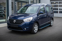 Renault Dokker 2013-2022 гг. Боковые Подножки Maya Blue (2 шт., Алюминий) фото 1