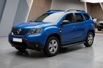 Renault Duster 2018-2024 гг. Боковые Подножки Maya Blue (2 шт., Алюминий) фото 1
