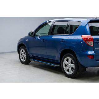 Боковые Подножки Maya Blue (2 шт., Алюминий) Toyota Rav 4 2006-2013 гг. фото 1