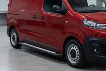 Citroen SpaceTourer 2016- гг. Боковые Подножки Vision New Black (2 шт., Алюминий) фото 1
