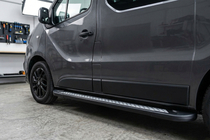 Fiat Talento 2016- гг. Боковые Подножки New Vision Black (2 шт., Алюминий) фото 1
