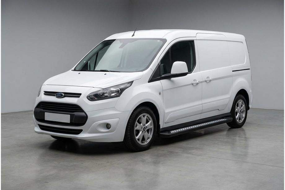 Ford Connect 2014-2021 гг. Боковые пороги New Vision Black (2 шт., алюминий) Макси база Фото 1