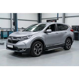 Боковые пороги New Vision Black (2 шт., алюминий) Honda CRV 2017-2022 гг. фото 1