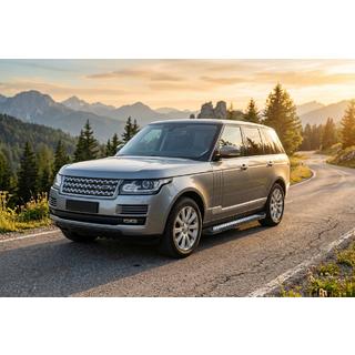 Боковые пороги New Vision Black (2 шт., алюминий) Range Rover IV L405 2013-2021 гг. фото 1