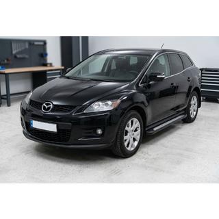 Боковые пороги New Vision Black (2 шт., алюминий) Mazda CX-7 2006-2012 гг. фото 1