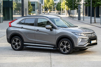 Mitsubishi Eclipse Cross 2017- гг. Боковые пороги New Vision Black (2 шт., алюминий) фото 1