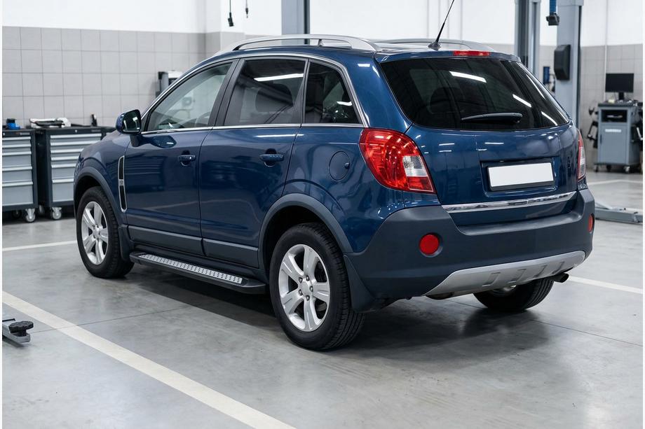Opel Antara 2006-2017 гг. Боковые Подножки Vision New Black (2 шт., Алюминий) Фото 1