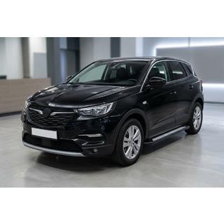Боковые пороги New Vision Black (2 шт., алюминий) Opel Grandland X 2017- гг. фото 1
