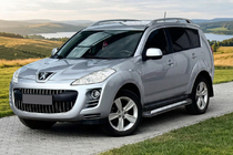 Peugeot 4007 2007-2013 гг. Боковые пороги New Vision Black (2 шт., алюминий) фото 1