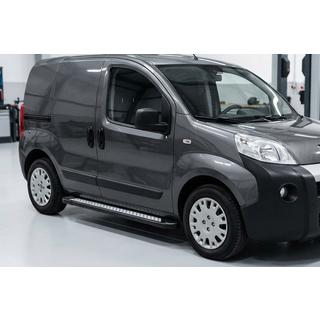 Боковые пороги New Vision Black (2 шт., алюминий) Peugeot Bipper 2008-2017 гг. фото 1