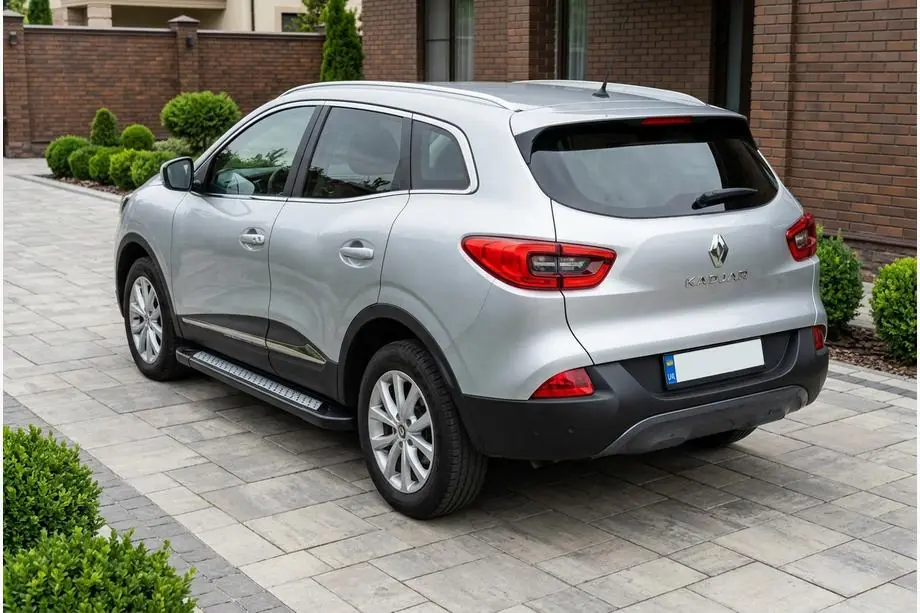 Renault Kadjar 2015-2022 гг. Боковые пороги New Vision Black (2 шт., алюминий) Image