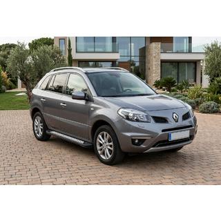 Боковые пороги New Vision Black (2 шт., алюминий) Renault Koleos 2008-2016 гг. фото 1