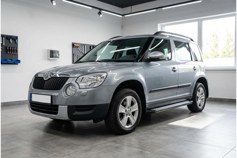 Skoda Yeti 2009-2017 гг. Боковые пороги New Vision Black (2 шт., алюминий) Фото 1