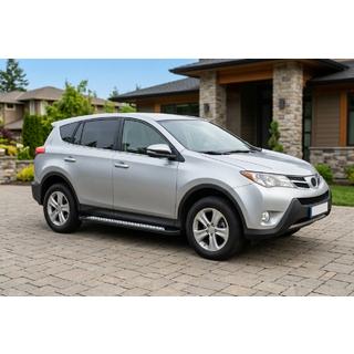 Боковые пороги New Vision Black (2 шт., алюминий) Toyota Rav 4 2013-2018 гг. фото 1