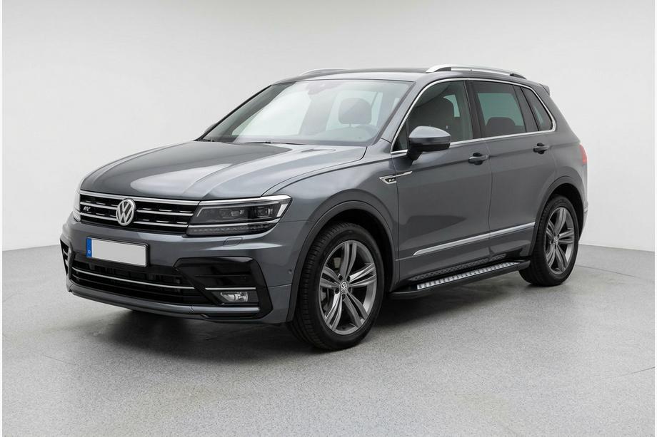 Volkswagen Tiguan 2016-2023 гг. Боковые пороги New Vision Black (2 шт., алюминий) Фото 1