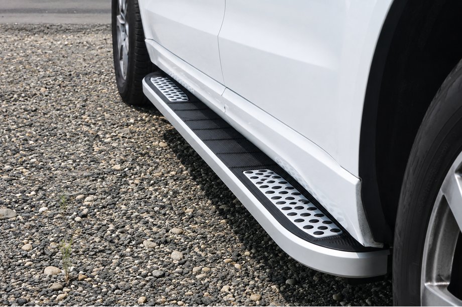 Audi Q5 2017-2025 гг. Боковые Подножки Tayga V2 (2 шт., Алюминий) Фото 5