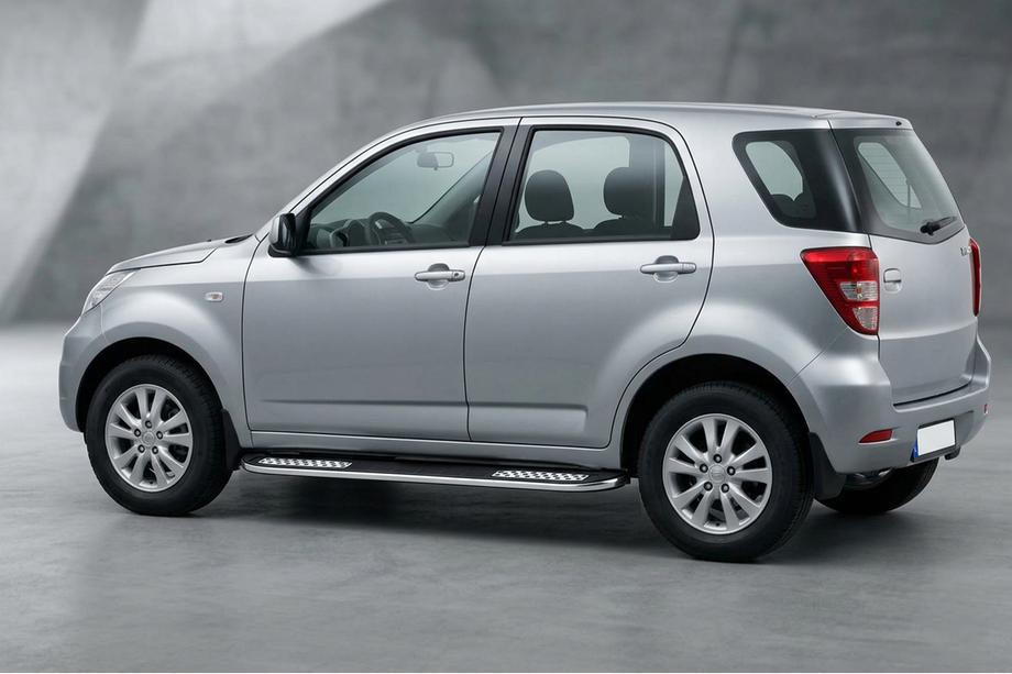 Daihatsu Terios 2006-2017 гг. Боковые Подножки Tayga V2 (2 шт., Алюминий) Фото 1