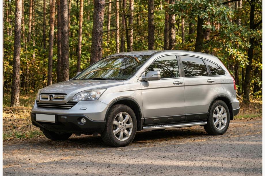 Honda CRV 2007-2011 гг. Боковые Подножки Tayga V2 (2 шт., Алюминий) Фото 1