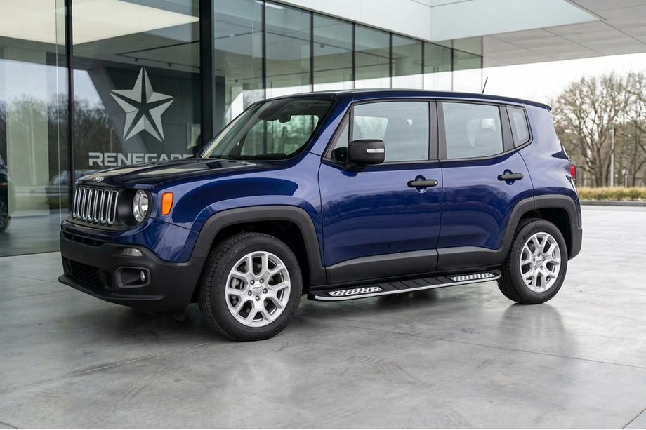Jeep Renegade 2014- гг. Боковые Подножки Tayga V2 (2 шт., Алюминий) Фото 1