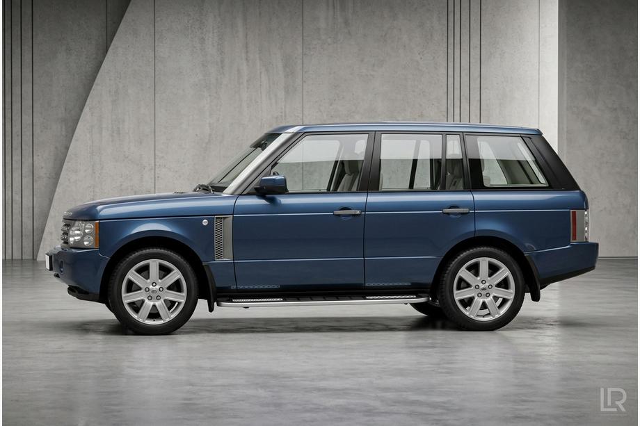 Range Rover III L322 2002-2012 гг. Боковые Подножки Tayga V2 (2 шт., Алюминий) Фото 1