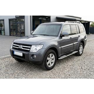 Боковые Подножки Tayga V2 (2 шт., Алюминий) Mitsubishi Pajero Wagon IV 2006-2021 гг. фото 1