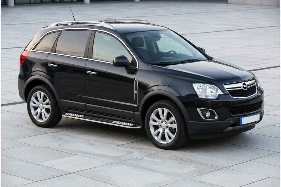 Opel Antara 2006-2017 гг. Боковые Подножки Tayga V2 (2 шт., Алюминий) Фото 1