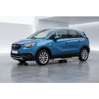 Боковые Подножки Tayga V2 (2 шт., Алюминий) Opel Crossland X 2017-2024 гг. фото 1