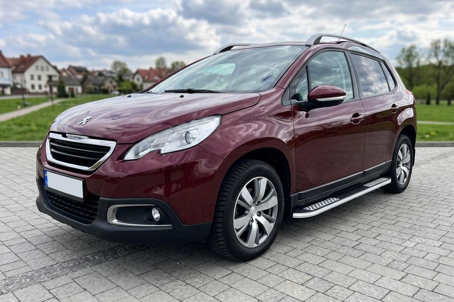 Peugeot 3008 2008-2016 гг. Боковые Подножки Tayga V2 (2 шт., Алюминий) 2014-2016 Image