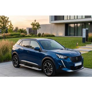 Боковые Подножки Tayga V2 (2 шт., Алюминий) Peugeot 3008 2016-2023 гг. фото 1