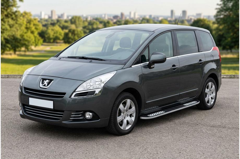 Peugeot 5008 2009-2016 гг. Боковые Подножки Tayga V2 (2 шт., Алюминий) Фото 1