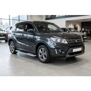 Боковые Подножки Tayga V2 (2 шт., Алюминий) Suzuki Vitara 2015- гг. фото 1