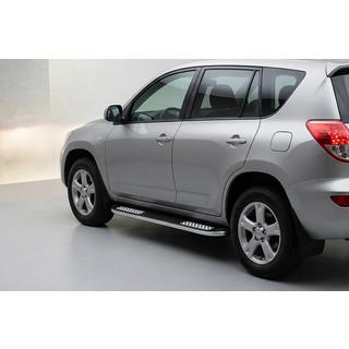 Боковые Подножки Tayga V2 (2 шт., Алюминий) Toyota Rav 4 2006-2013 гг. фото 1